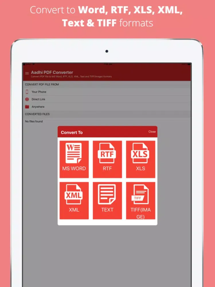 Capturas de tela do PDF Converter - Convert PDF iPad 