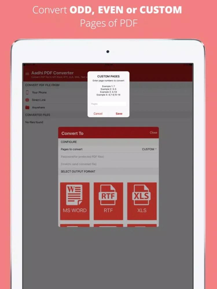 Capturas de tela do PDF Converter - Convert PDF iPad 