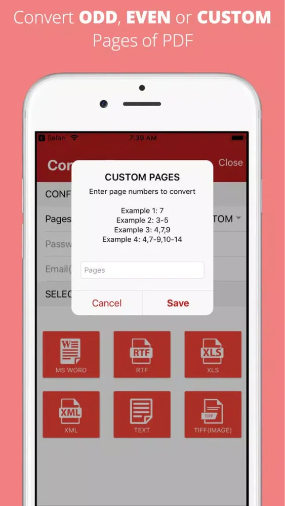 Capturas de tela do PDF Converter - Convert PDF