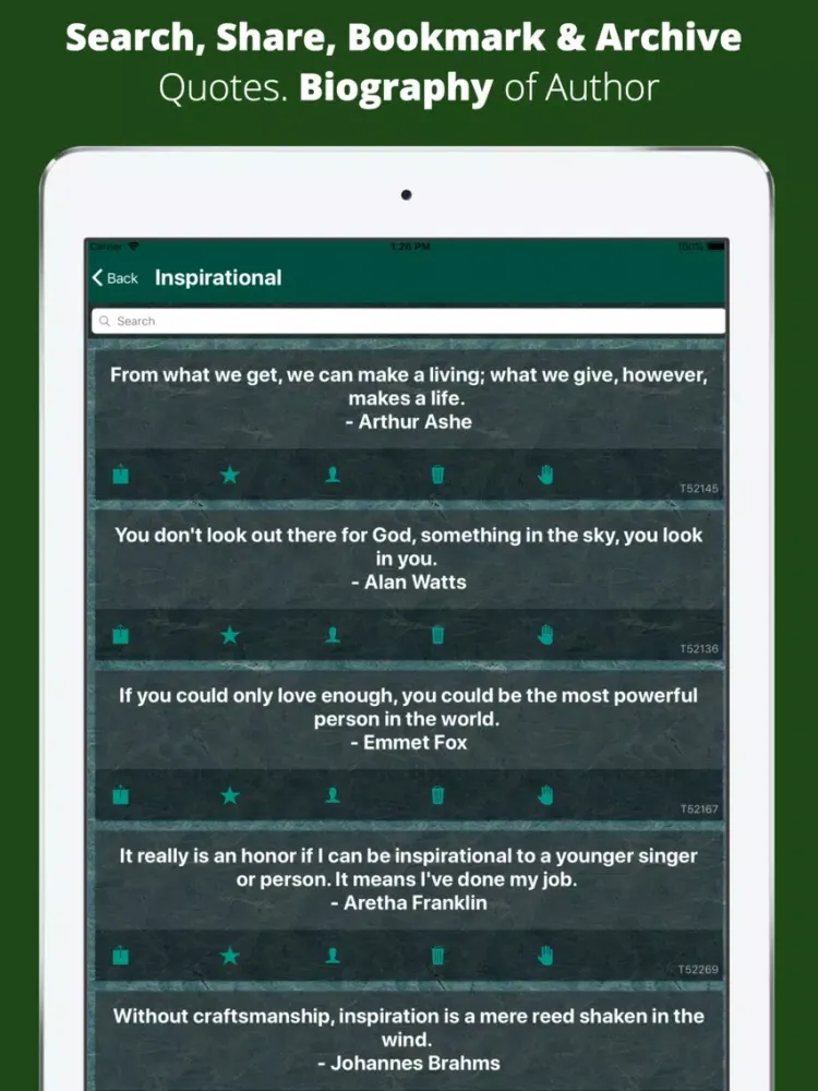 QuotesPro- 100K+ Famous Quotes iPad  Screenshots