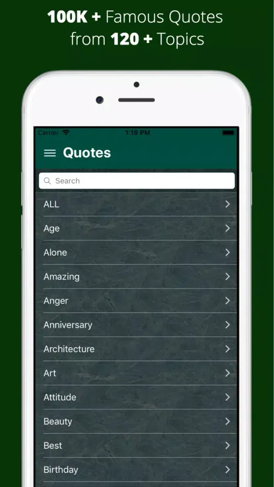 QuotesPro- 100K+ Famous Quotes Screenshots