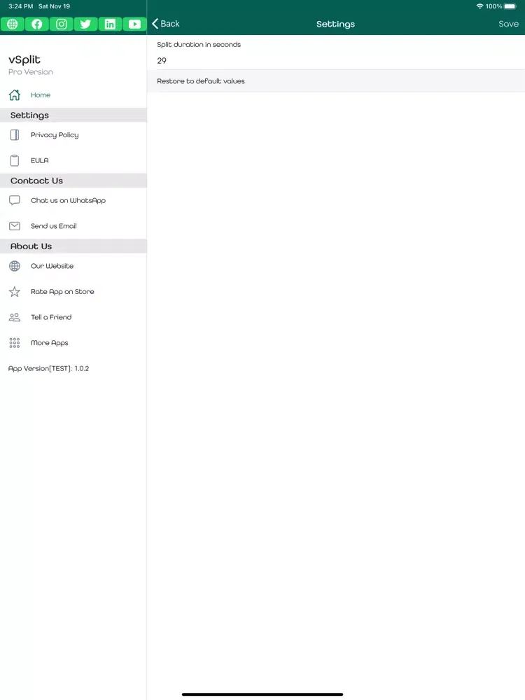 vSplit - Split Video Status iPad  Ekran Görüntüleri