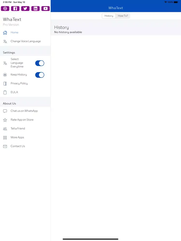 WhaText- Voice to Text on Chat iPad  स्क्रीनशॉट