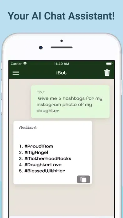 Скриншоты iBot - AI Chatbot Messenger