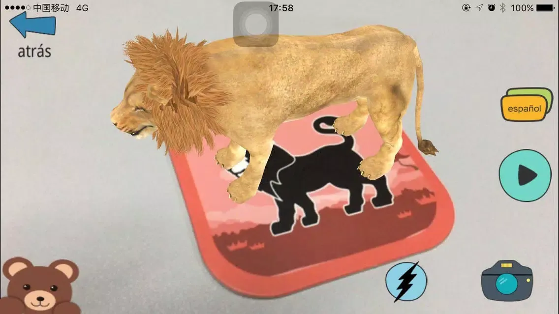 AR Talking 3D Flashcards Zoo स्क्रीनशॉट