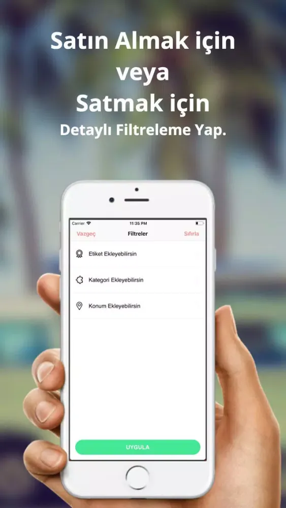 Tangkapan skrin Etiket: Alıcısından ilanlar