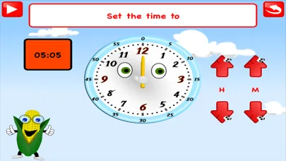 ภาพหน้าจอของ Telling Time Clock learn Lite