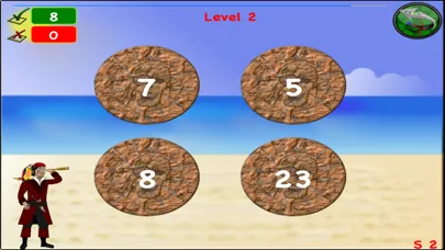 Capturas de tela do Games Math Pirate Learn Lite