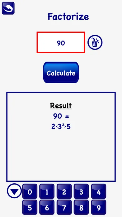 LCM GCD Prime Factor Calc Lite应用截图