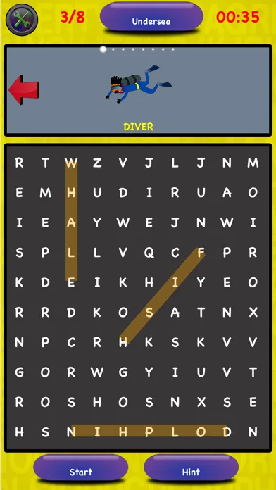 Word Search with pictures kids 스크린샷