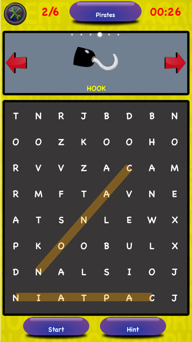 Tangkapan skrin Word Search with pictures kids