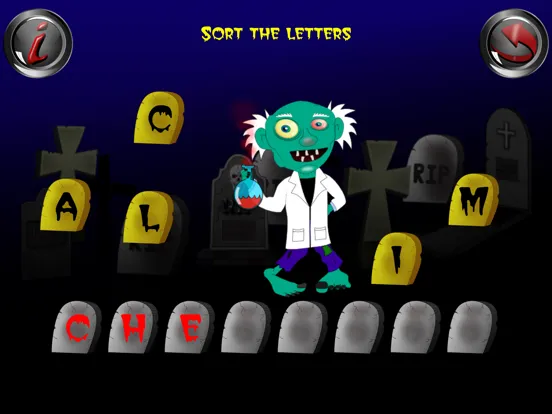 Zrzuty ekranu Halloween Zombie ABC Game Kids iPad 