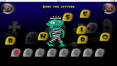 Zrzuty ekranu Halloween Zombie ABC Game Kids