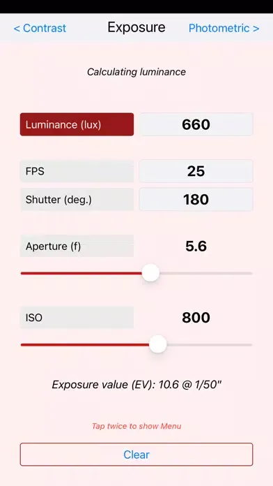 Ảnh chụp màn hình của LuxCalc