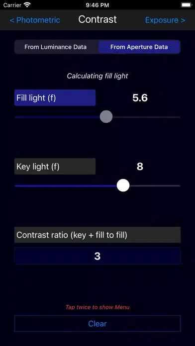 Ảnh chụp màn hình của LuxCalc