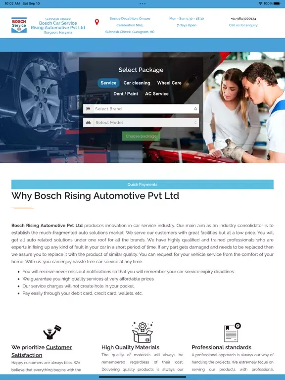 Bosch Car Service Gurgaon iPad  스크린샷
