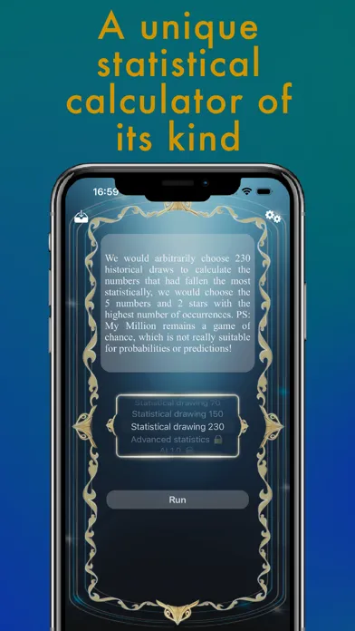 Capturas de tela do EuroMillion Predictor