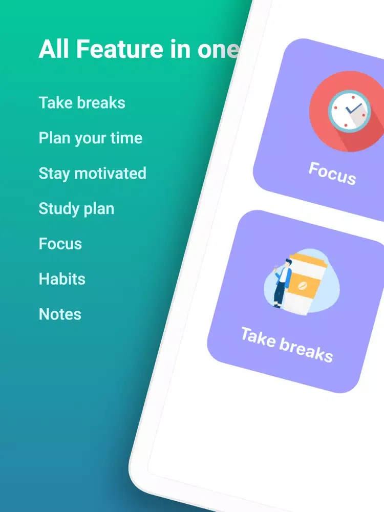 StudySmart -Focus & Productive iPad  Screenshots