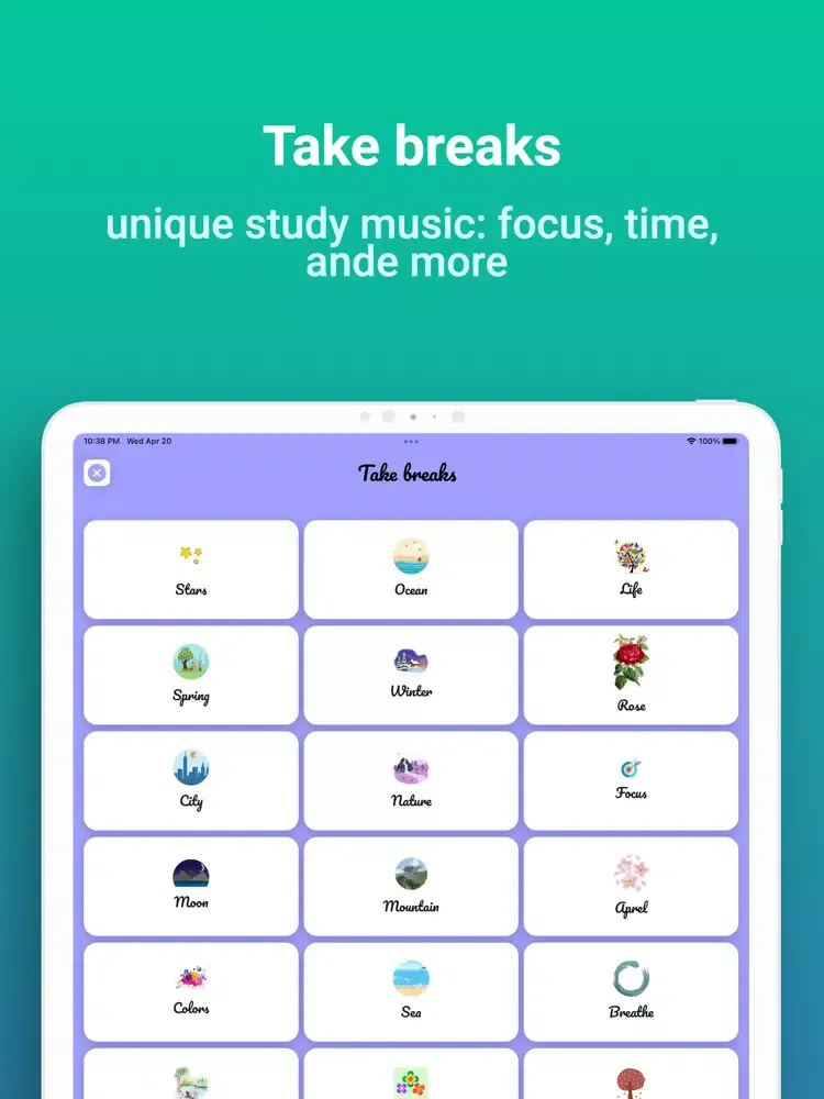 StudySmart -Focus & Productive iPad  Screenshots