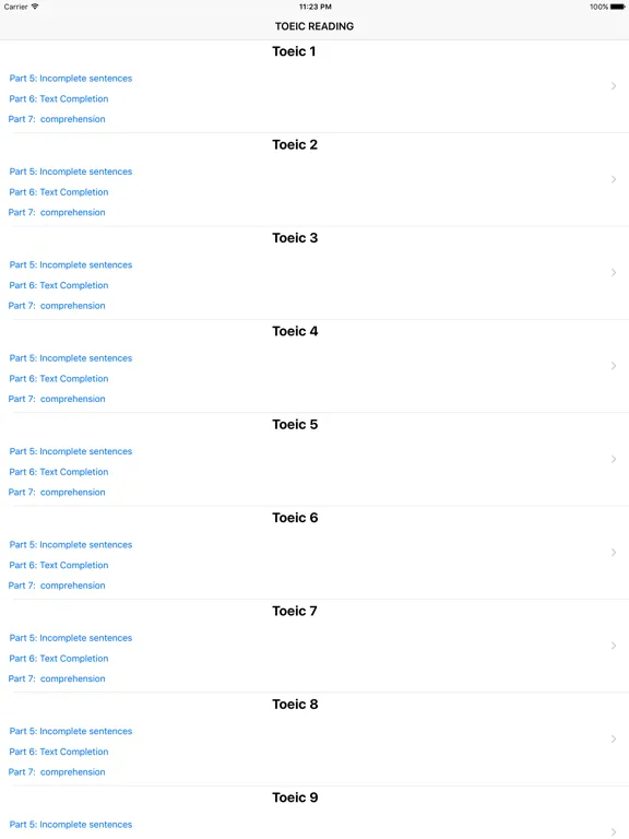 29 ReadingTest For TOEIC® 2020 iPad Ekran Görüntüleri