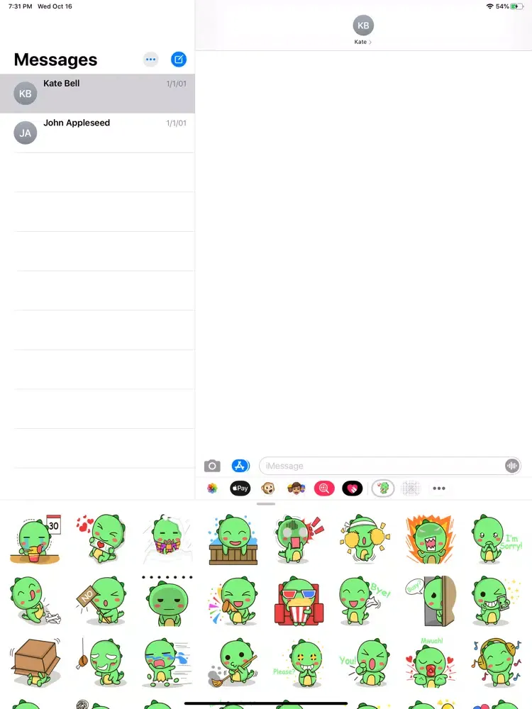 Dragon Stickers iPad  Screenshots