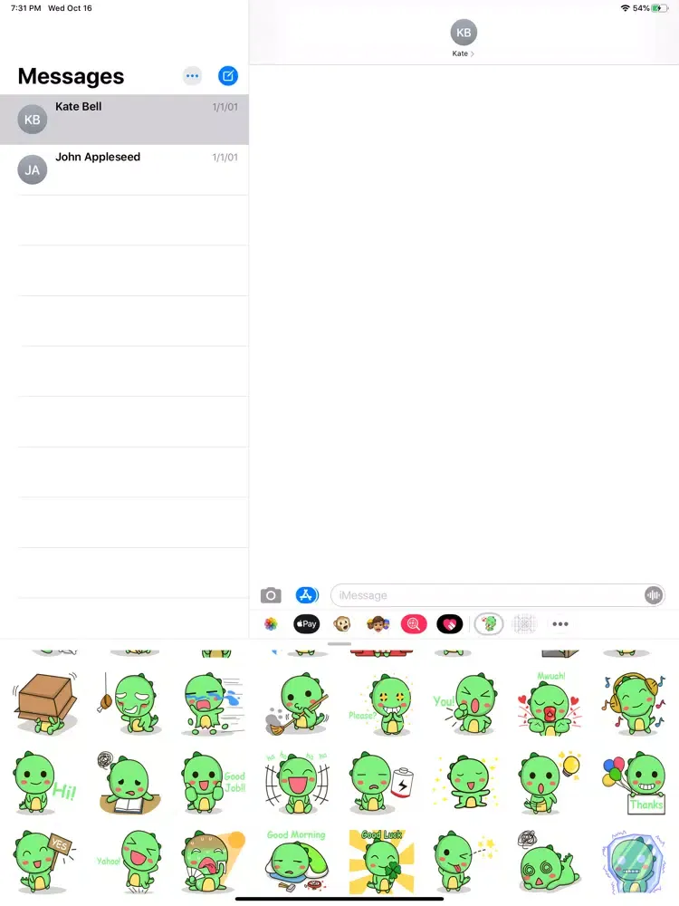 Dragon Stickers iPad  Screenshots