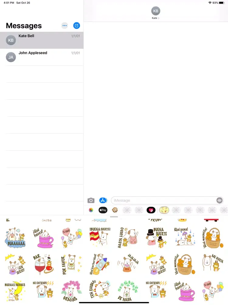 pegatinas de espanol iPad  스크린샷