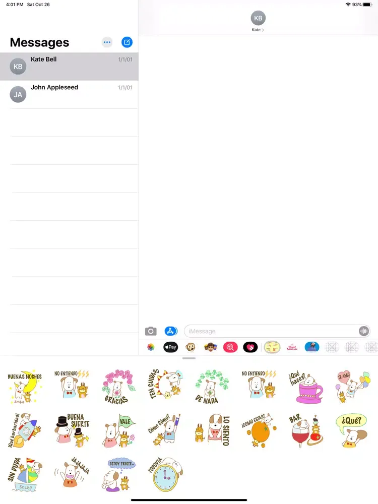 pegatinas de espanol iPad  스크린샷