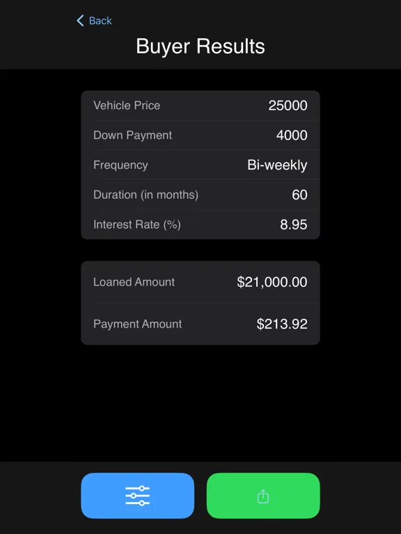 Screenshot di Car Calc - Auto Financing iPad 