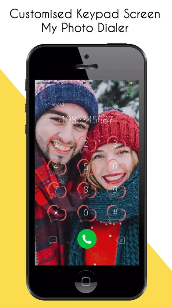 Capturas de tela do My Photo Dialer Caller Screen