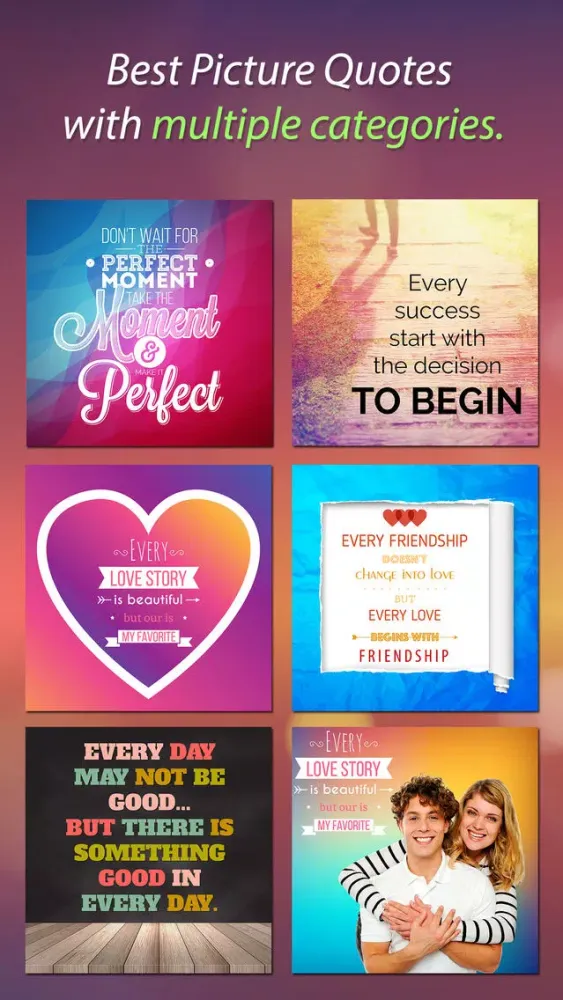 Capturas de tela do Picture Quotes & Sayings