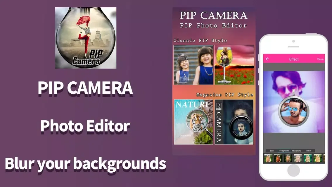 Captures d'écran de PIP Camera Selfie Photo Editor