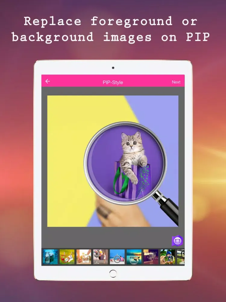 PIP Camera Photo in Photo Pro iPad  Screenshots