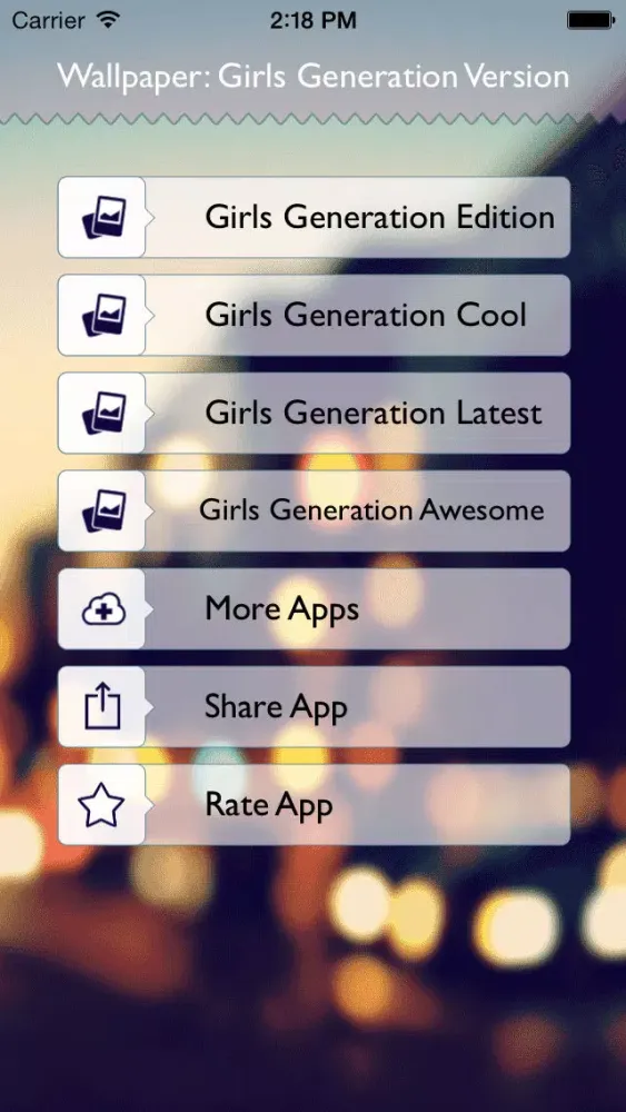 Captures d'écran de Wallpapers: Girls Generation Version