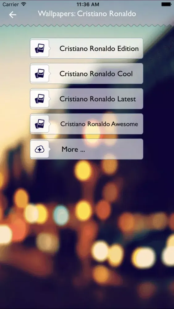 ภาพหน้าจอของ Wallpapers: Cristiano Ronaldo Version
