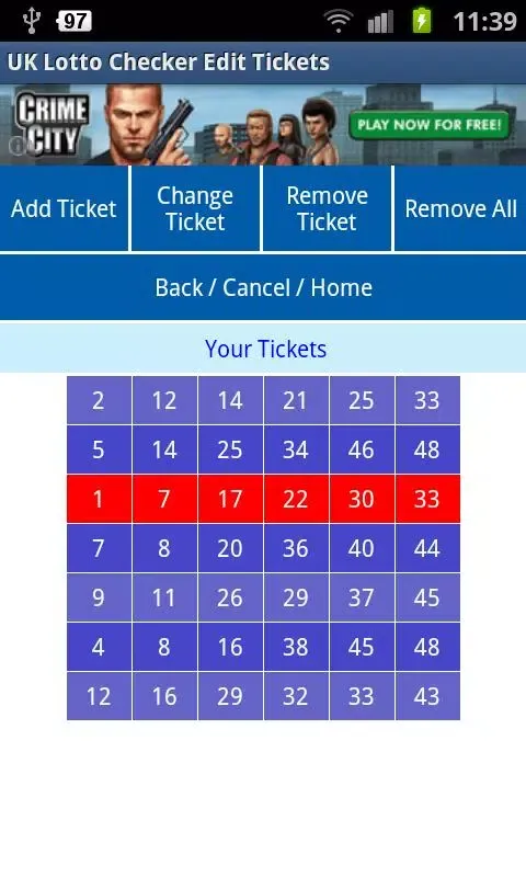 UK Lotto Checker Screenshots