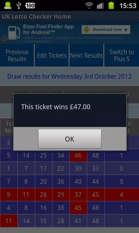 UK Lotto Checker Screenshots