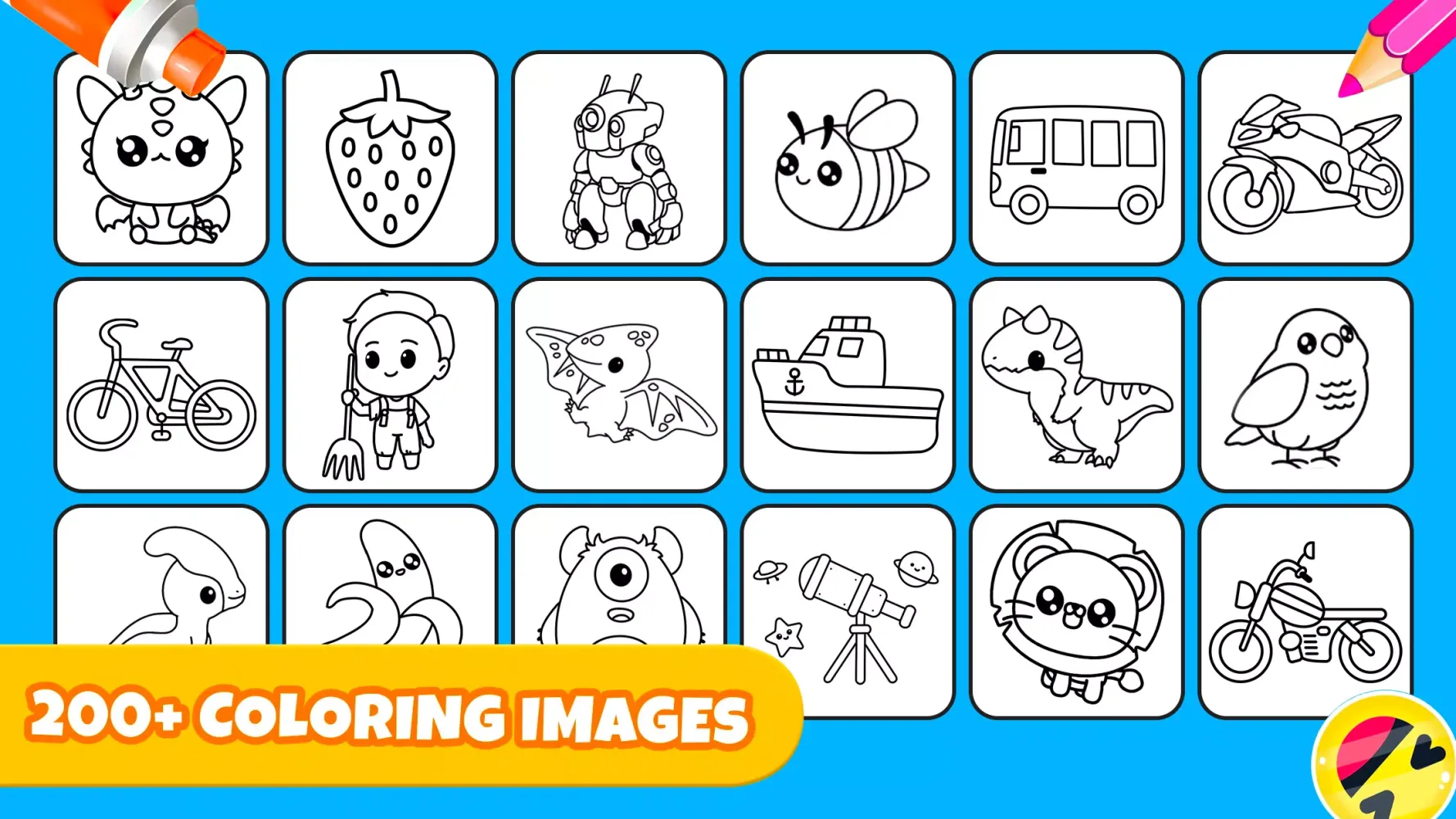 Kids Coloring Pages For Boys Screenshots