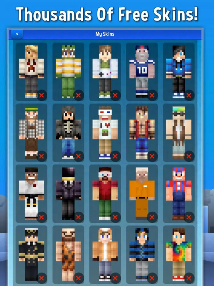 Screenshot di Boy Skins For Minecraft - Boys Minecraft Skins iPad 