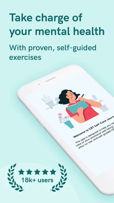 Tangkapan skrin CBT Self-Care Journal