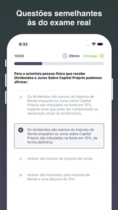 Captures d'écran de CPA-10 e CPA-20 Simulados