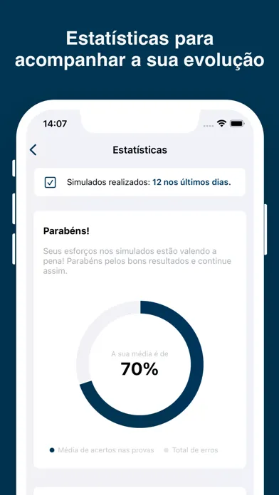 Simulados OAB Ekran Görüntüleri