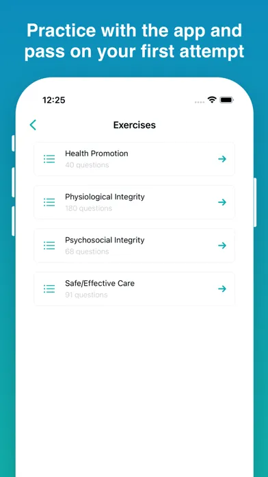 Capturas de tela do NCLEX-RN Prep Exam