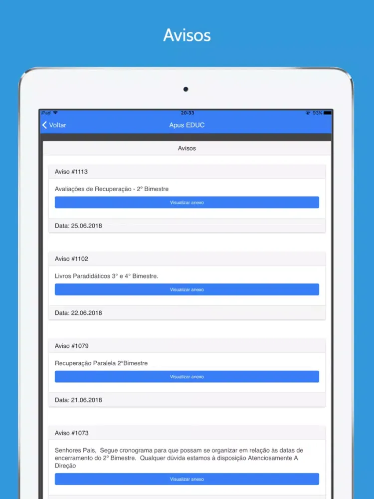 Скриншоты Apus EDUC iPad 