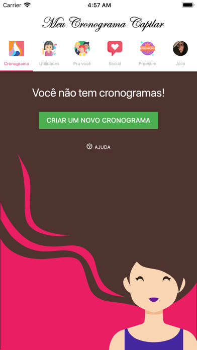 Ảnh chụp màn hình của Meu Cronograma Capilar