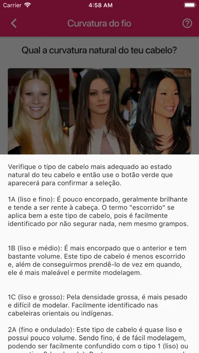 Tangkapan skrin Meu Cronograma Capilar