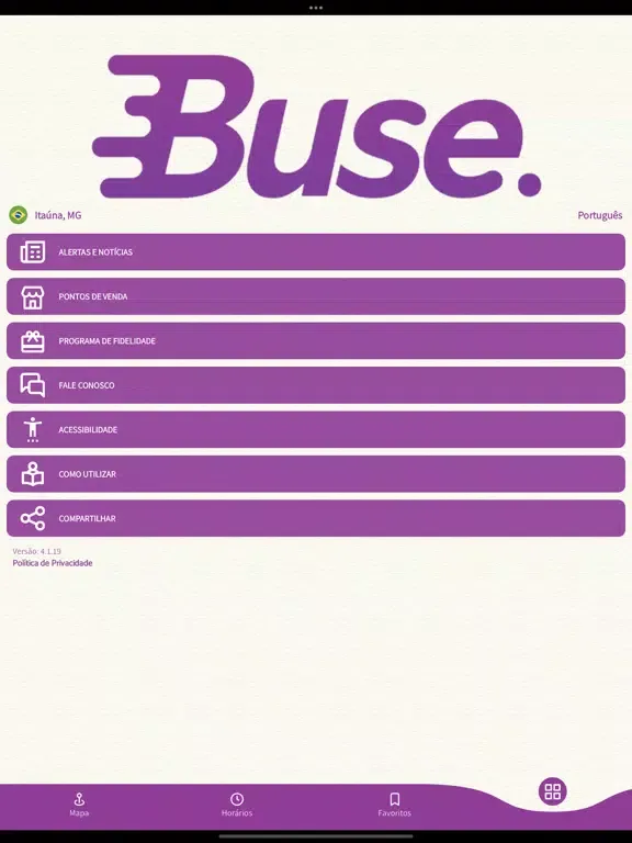 Ảnh chụp màn hình của Meu Buse iPad 