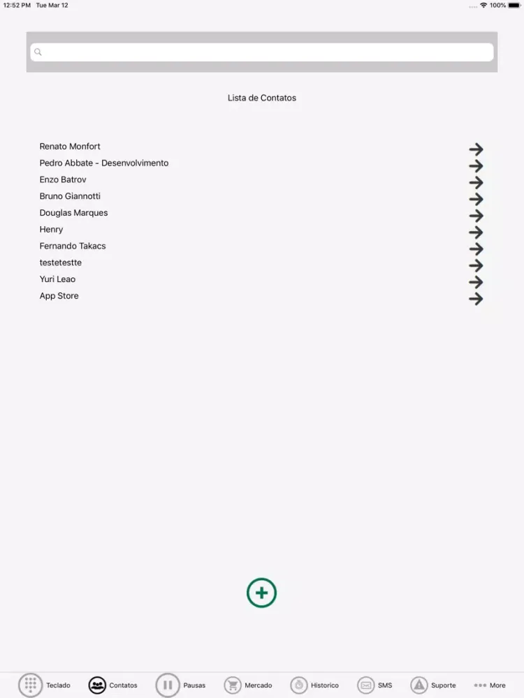 55PBX Softphone iPad  Screenshots