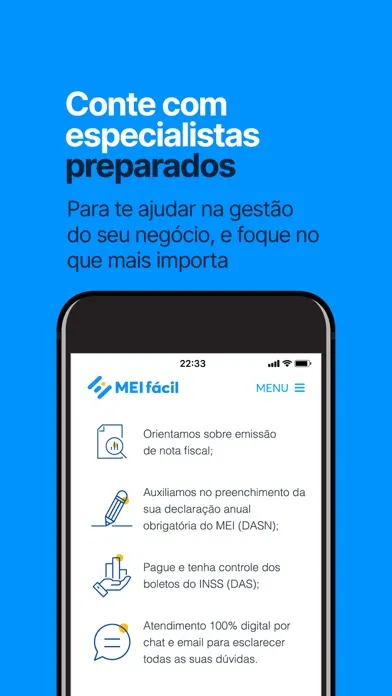Capturas de pantalla de MEI Fácil: abrir CNPJ e conta