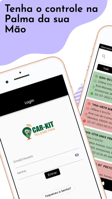 Capturas de pantalla de CAR-KIT RASTREAMENTO